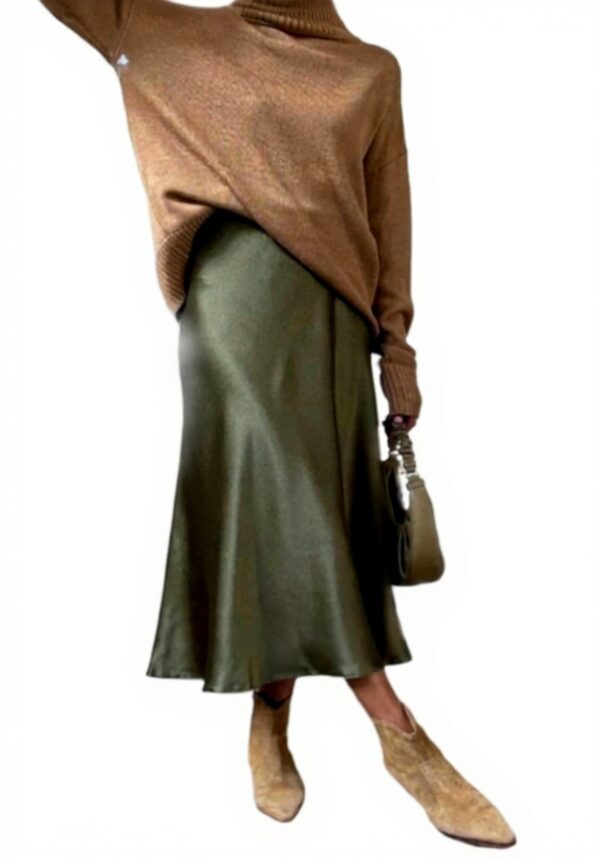 Gonna lunga donna TEidea A-Line vita alta elegante