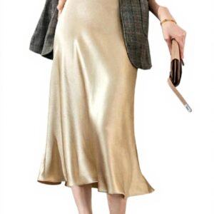 Gonna lunga donna TEidea A-Line vita alta elegante