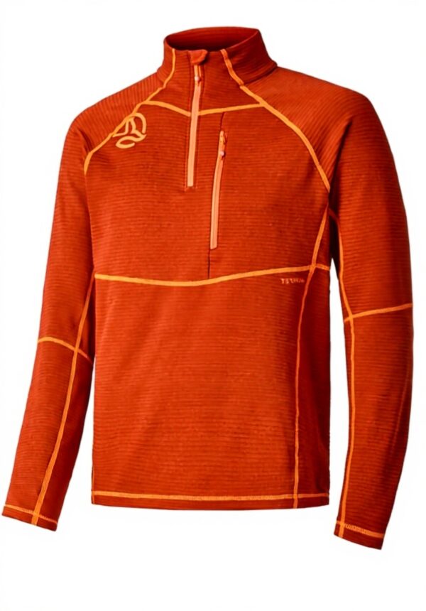 Giacche di pile Ternua Momhill Half Zip Uomo Arancione