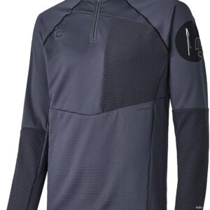 Felpa Ternua Ragger Half Zip Uomo Grigio Senza Cappuccio-0
