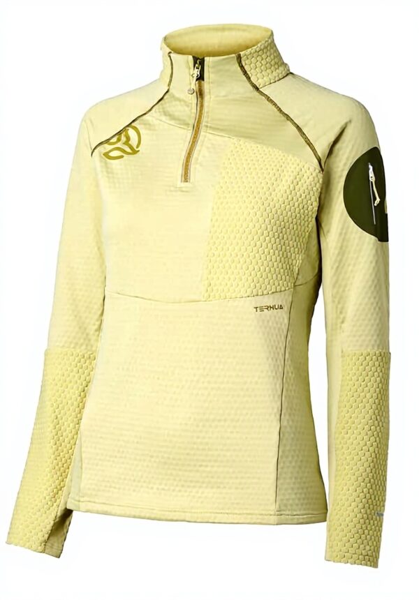 Felpa Ternua Ragger Half Zip Uomo Giallo Maglia Sportiva