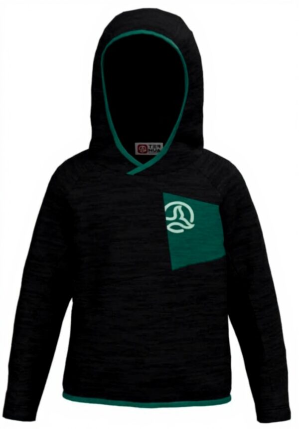 Felpa con cappuccio Ternua Toslow bambini 8 anni nero