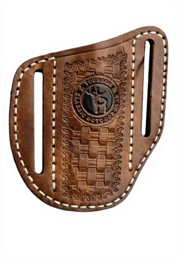 Fodero coltelli tascabili Tourbon pelle cintura EDC regalo