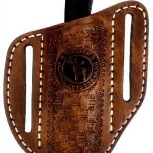 Fodero coltelli tascabili Tourbon pelle cintura EDC regalo