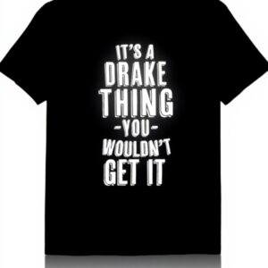 Maglietta Drake Cognome Uomo Design Leggero Classico