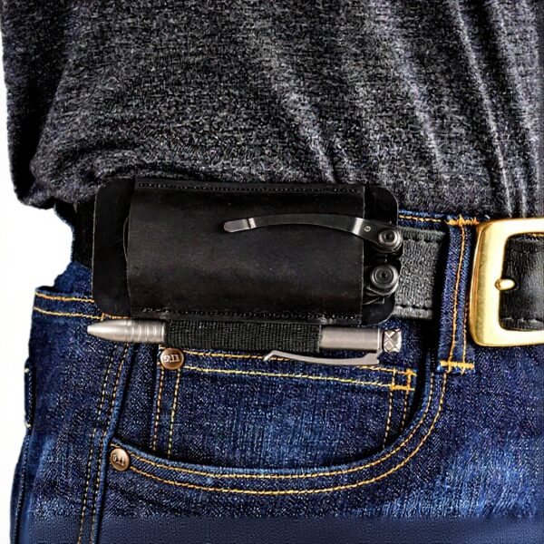 Fodero per coltello VIPERADE PJ33 pelle EDC tascabile