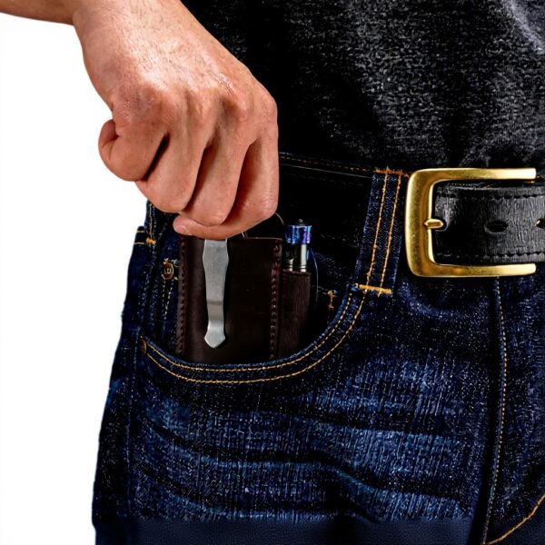 Fodero per coltello VIPERADE PJ33 pelle EDC tascabile