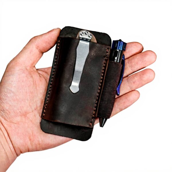 Fodero per coltello VIPERADE PJ33 pelle EDC tascabile