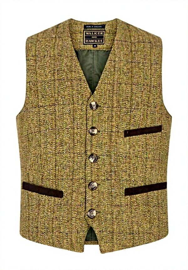 Gilet Derby Tweed Alcott Uomo Walker Hawkes Elegante