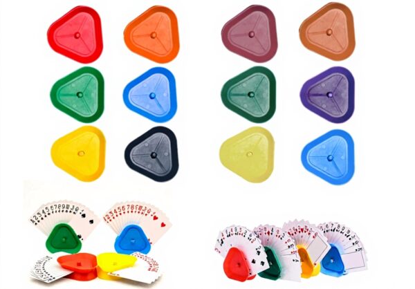 XIAOQENAN 6 Portatile Carte Clip Rack Organizzatore