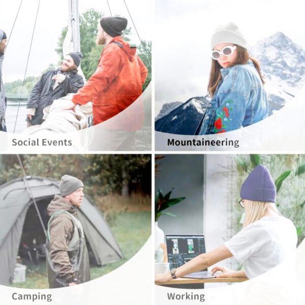 YEHWHCOAO Berretto Maglia Caldo Unisex Autunno Inverno